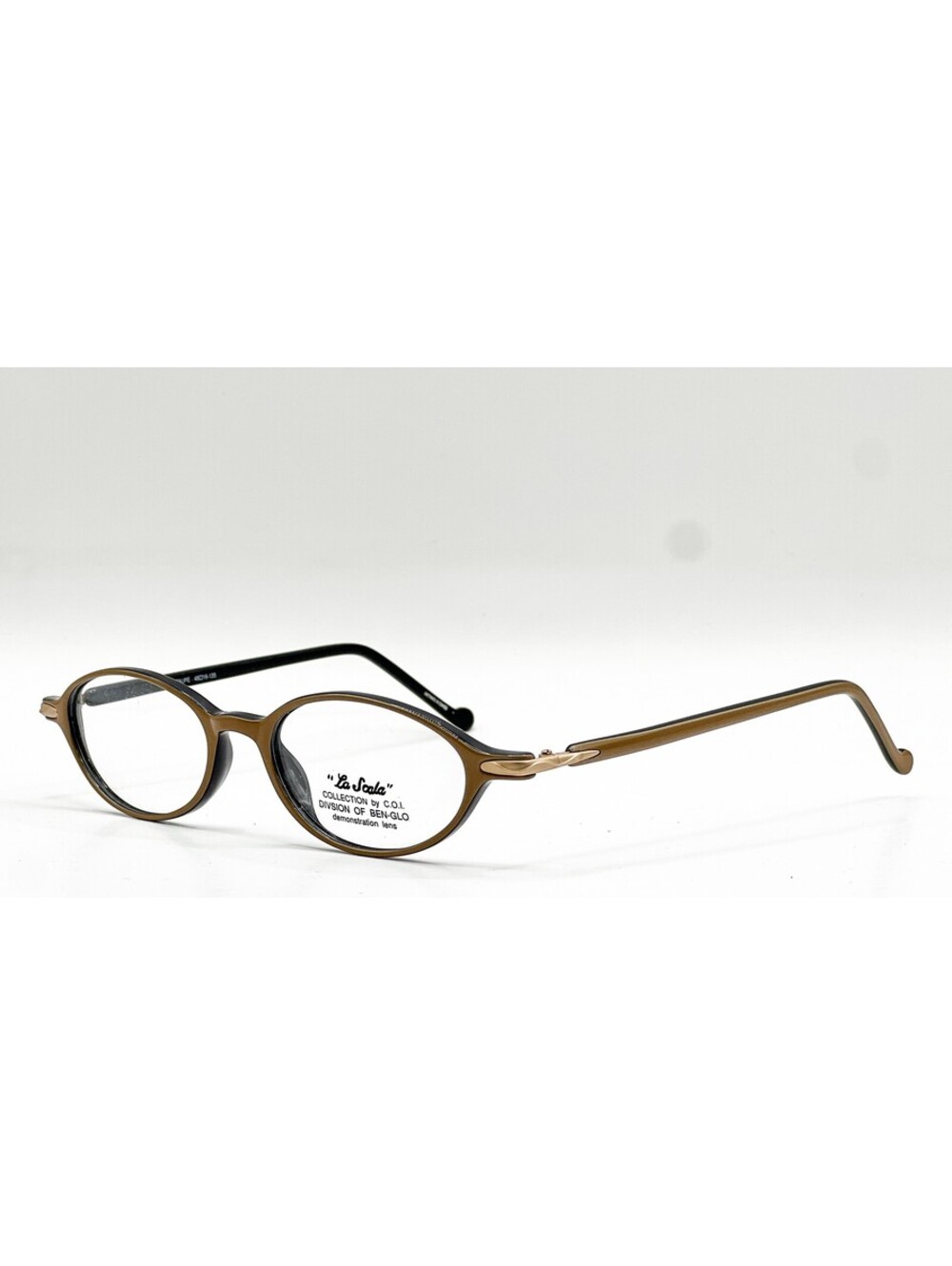 La Scala Continental Black Taupe Authentic Eyeglasses 48-16-135